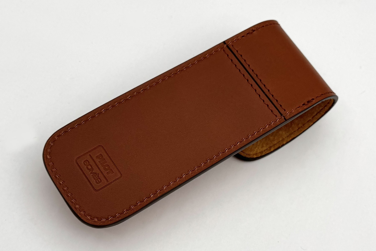 PILOTxSOMÈSLESaddleDesignSeriesBrown2PenCase_G